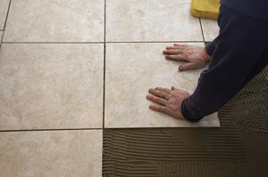 Bathroom Floor Tile Installation